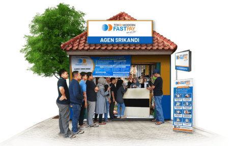 Ilustrasi cara daftar Agen Fastpay lewat loket agen terdekat