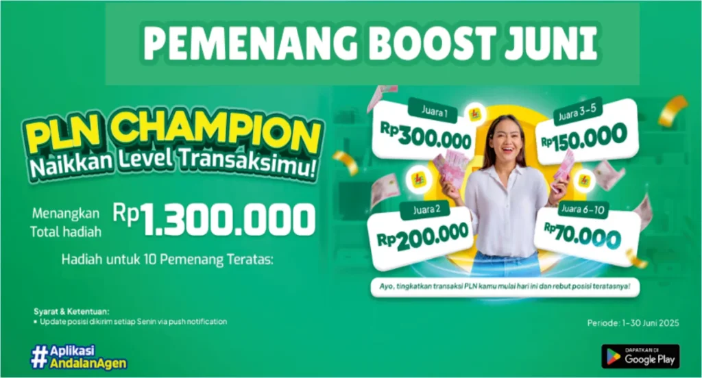 Daftar pemenang PLN Champion Fastpay