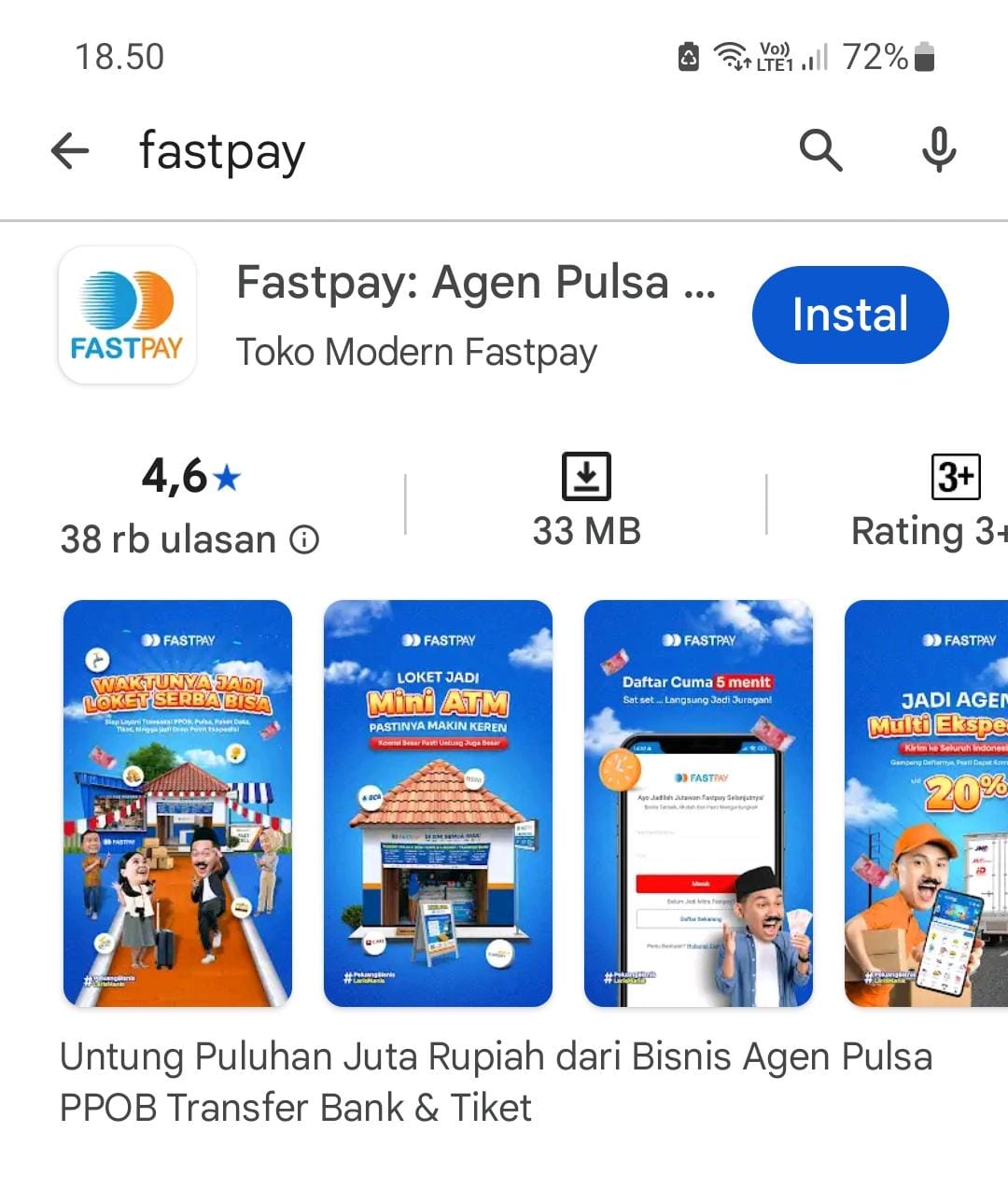download Apk Fastpay di android playstore
