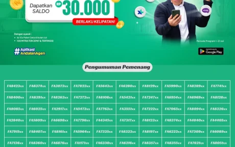 Pemenang promo paket data Fastpay Juli 2025