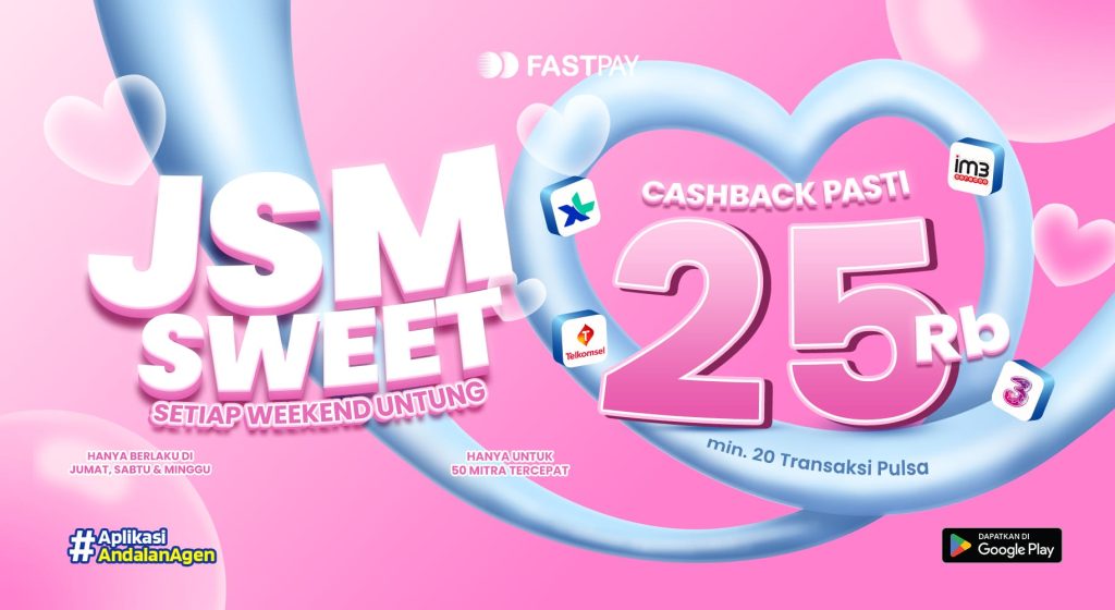 Banner promo Fastpay September 2025 - JSM Sweet Minggu Keempat