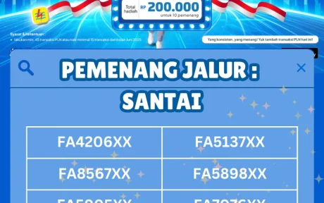 Pemenang Promo PLN Cup - Jalur Santai periode Agustus 2025