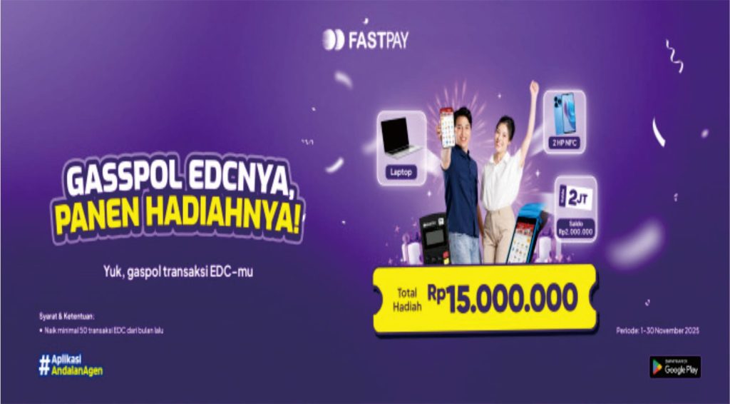 Gaspol Transaksi EDC-mu, Panen Hadiahnya
