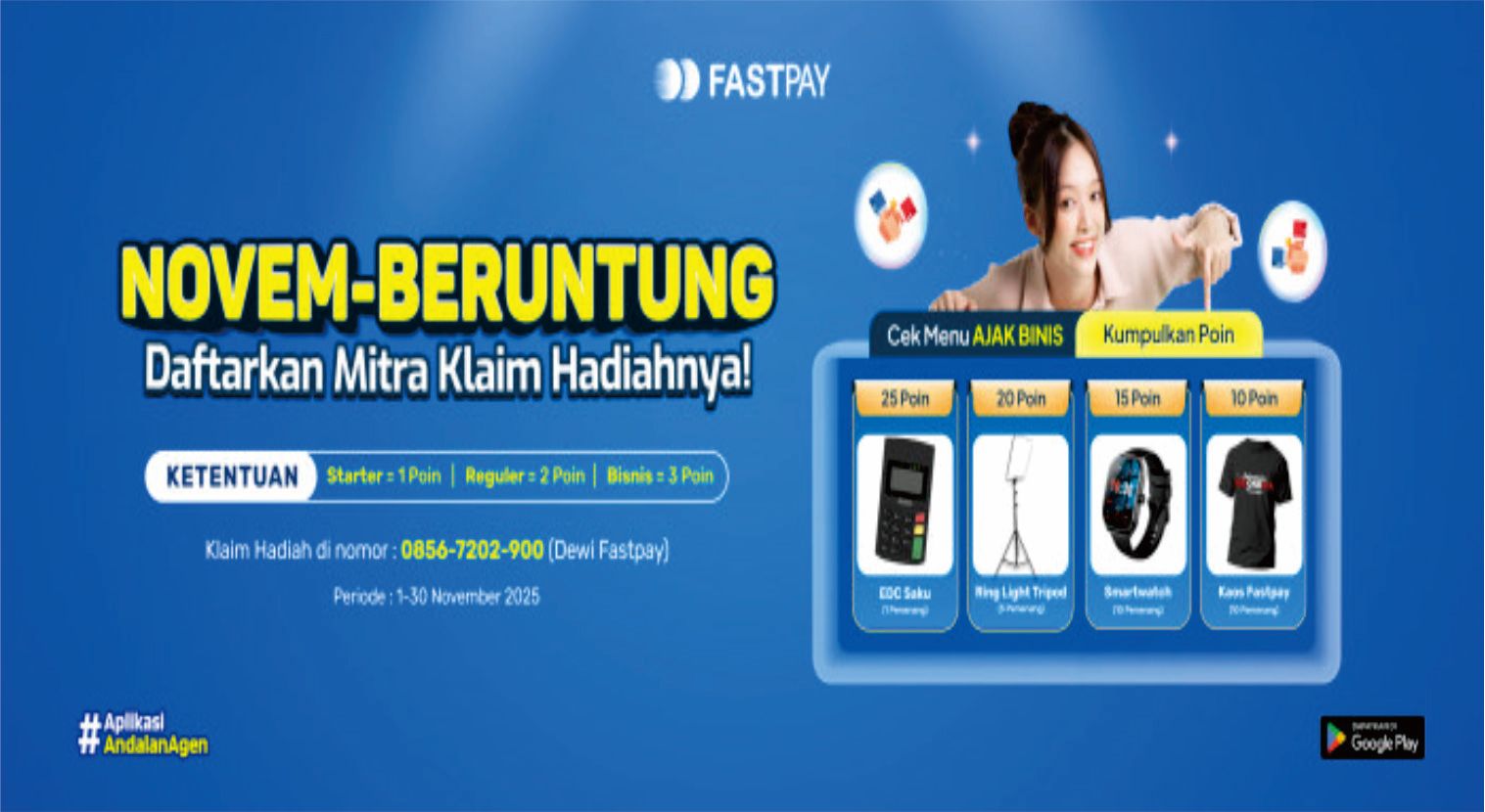 Promo Ajak Mitra November 2025 Dapat EDC Gratis dan Smartwatch gratis