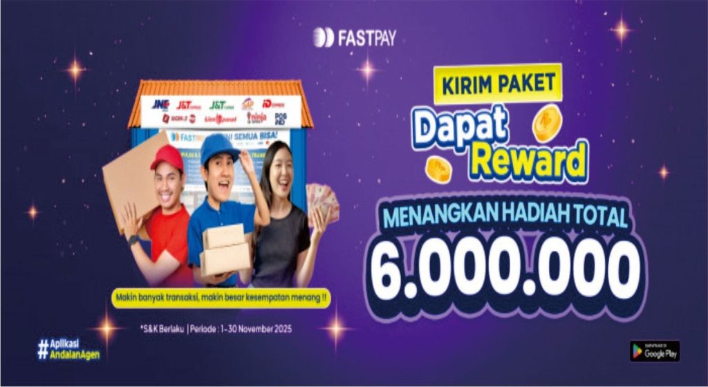 Promo Fastpay November 2025 - Transaksi Kirim Paket Dapat Reward Jutaan Rupiah
