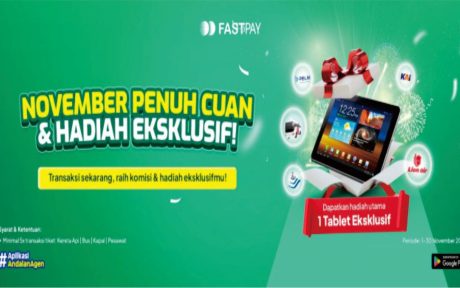 Promo Fastpay November 2025 - Transaksi Tiket Kereta Api Bus Kapal Pesawat