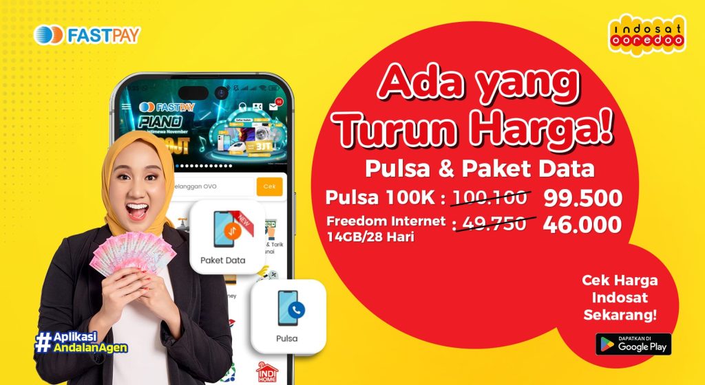harga pulsa indosat terbaru fatspay