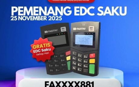 pemenang EDC saku fastpay gratis episode 22 periode 25 November 2025