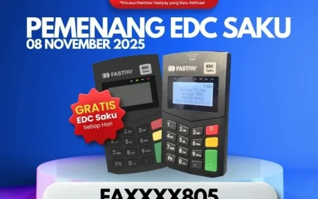 pemenang undian EDC saku gratis 8 November 2025