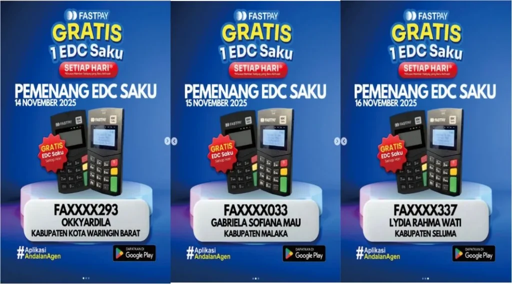 pemenang undian EDC saku gratis epoisode 15