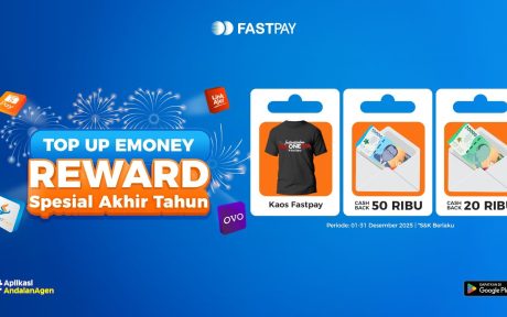 Promo Fastpay Desember - Transaksi eMoney eWallet dapat Kaos fastpay