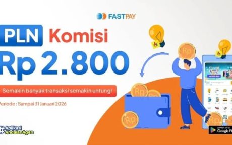 komisi fee transaksi listrik PLN fastpay