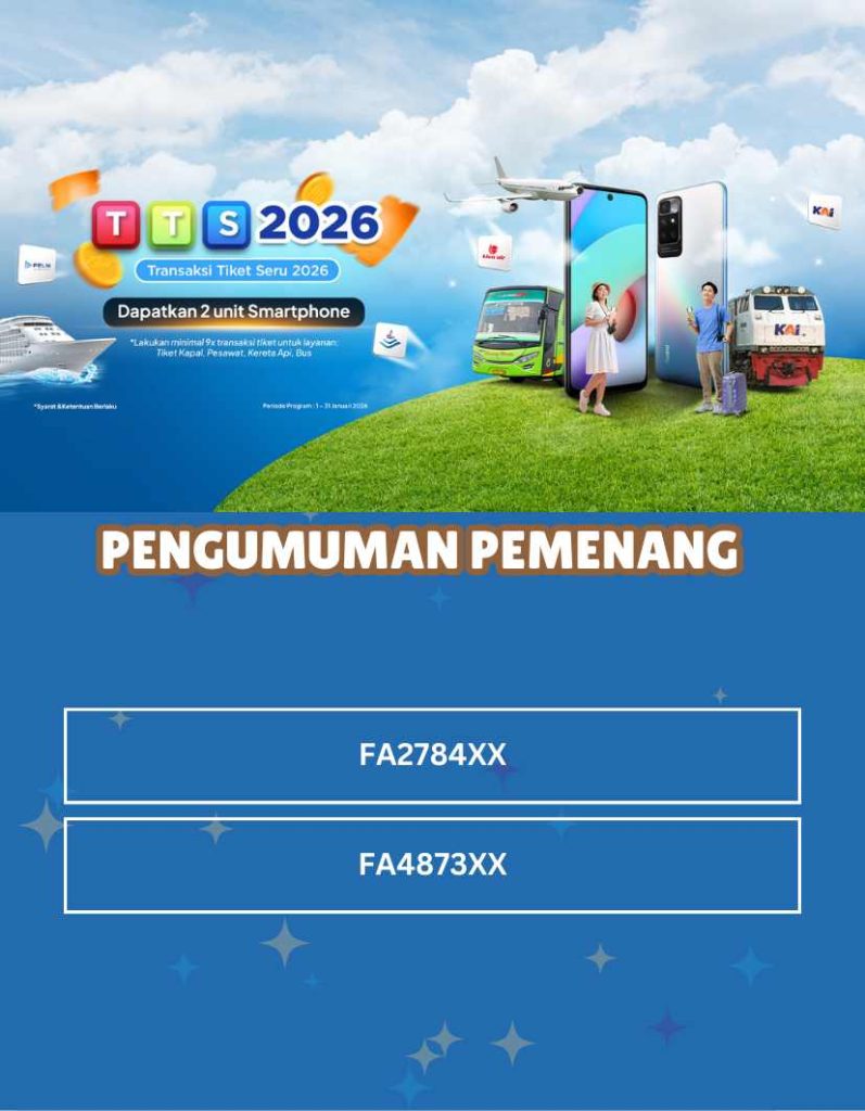 Pengumuman Pemenang Promo Januari Pasti Dapat