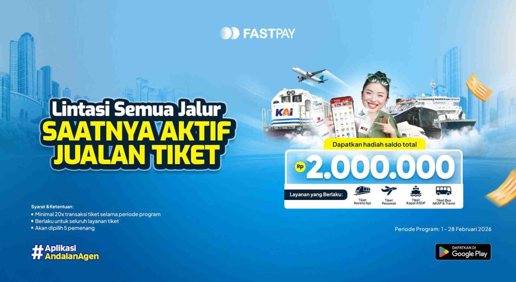 banner promo fastpay 2026 transaksi tiket