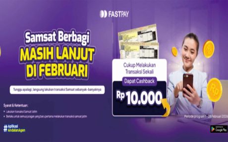 banner promo fastpay februari 2026 cashback transaksi samsat