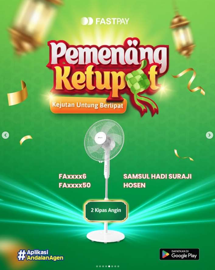 Pemenang Ketupat -2 kipas angin