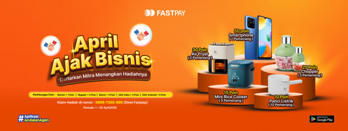 Daftar Hadiah Promo Fastpay April 2026 - Ajak Bisnis