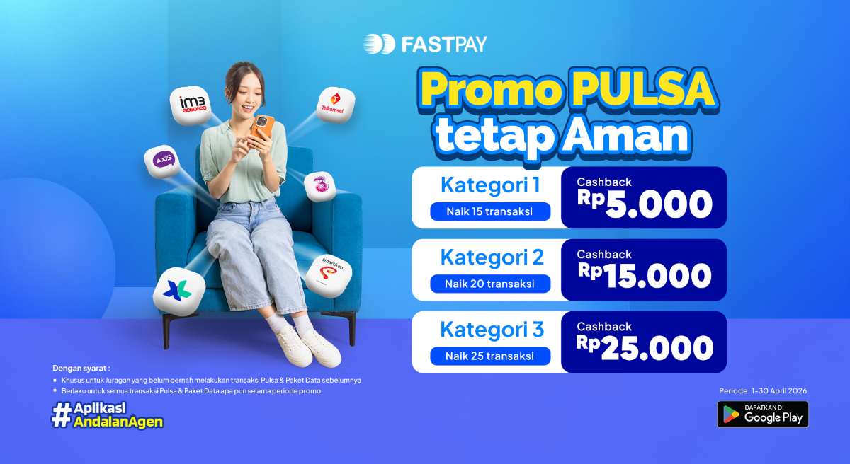 Promo Harga Pulsa Fastpay April 2026