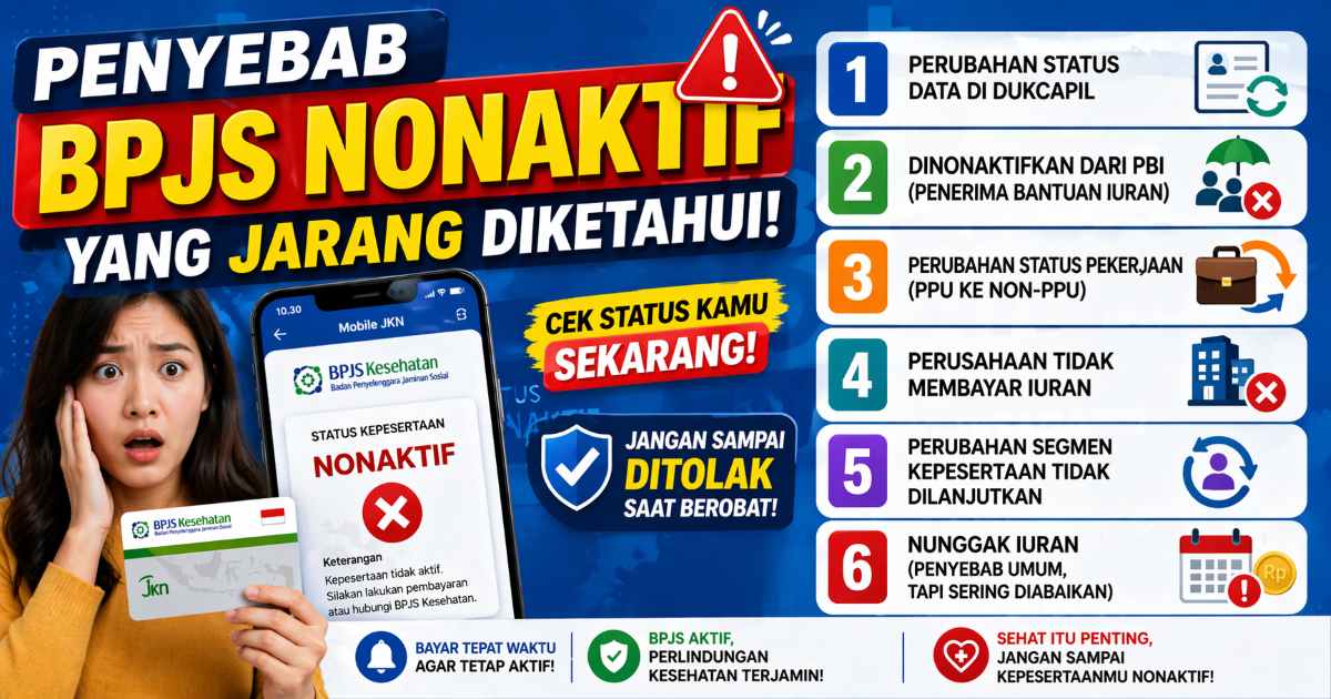 penyebab bpjs non aktif