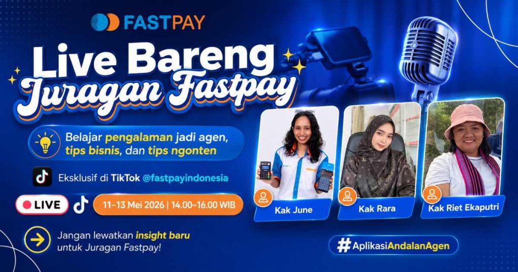 Banner live TikTok Fastpay 11-13 Mei 2026