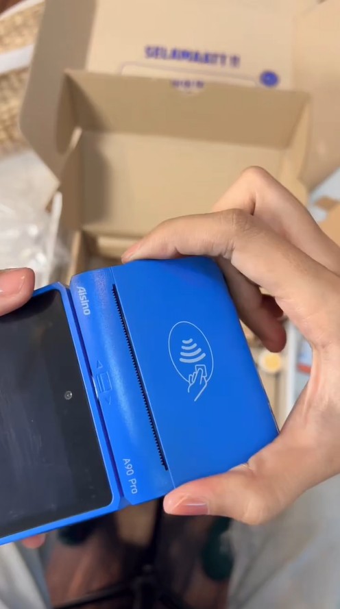Cara Memasang Kertas Thermal EDC Fastpay - buka penutup printer thermal