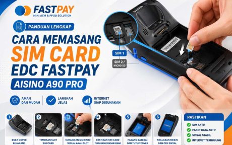 Cara Memasang SIM Card EDC Fastpay AISINO A90 Pro