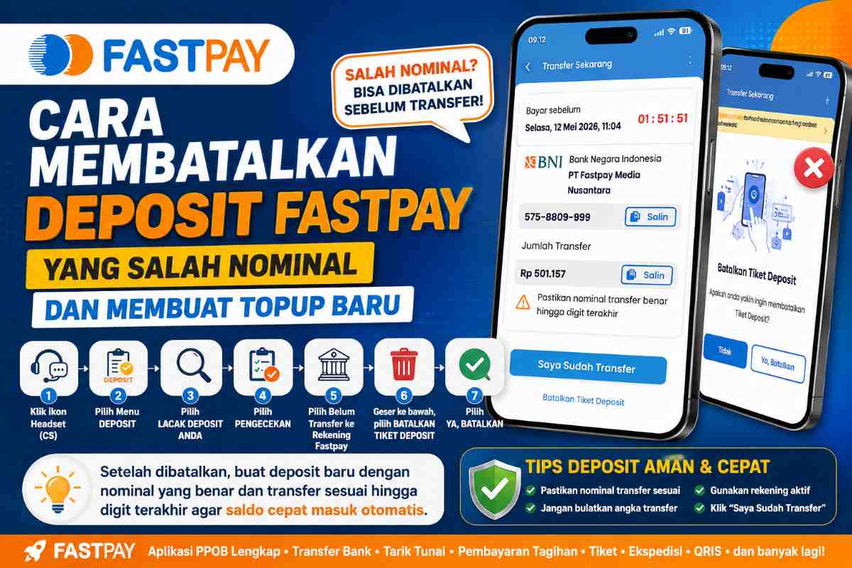 Cara Membatalkan Deposit Fastpay