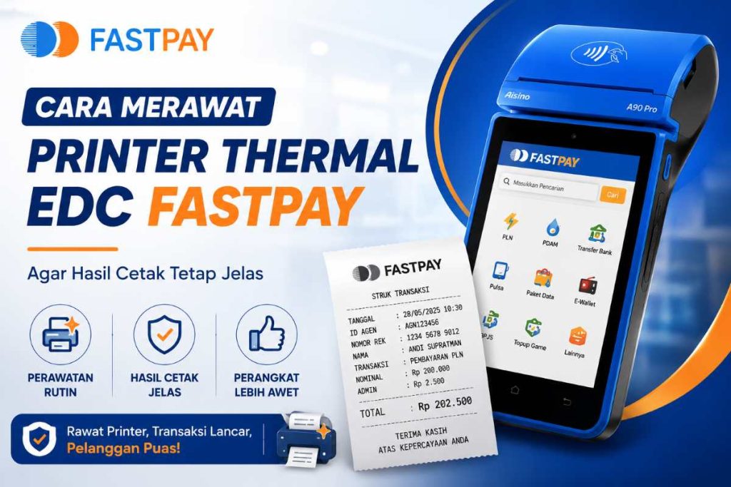 Cara Merawat Printer Thermal EDC Fastpay Agar Hasil Cetak Tetap Jelas
