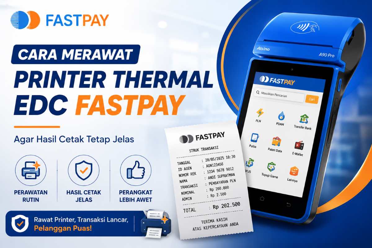 Cara Merawat Printer Thermal EDC Fastpay Agar Hasil Cetak Tetap Jelas