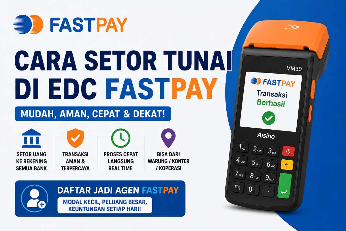 Cara Setor Tunai di EDC Fastpay