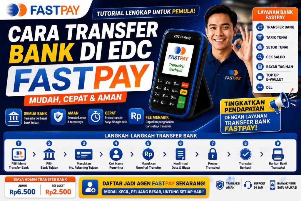 Cara Transfer Bank di EDC Fastpay