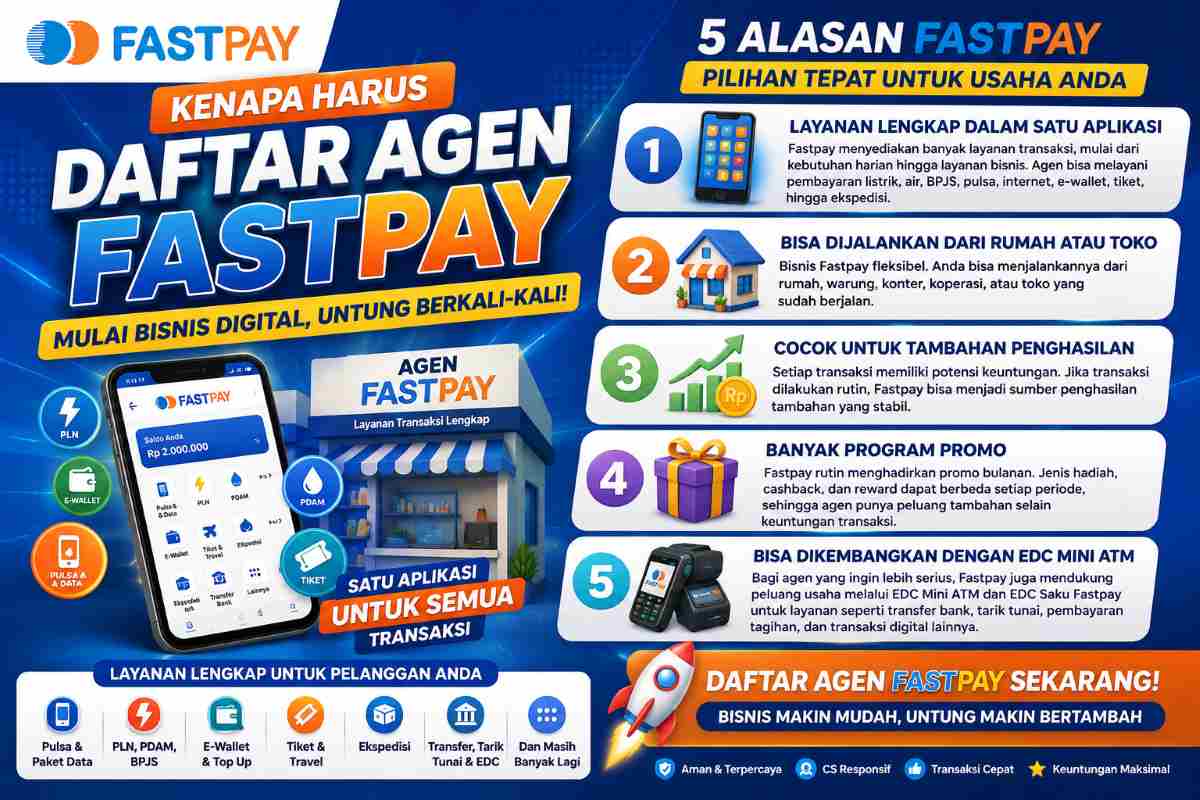 Daftar Agen Fastpay Sekarang
