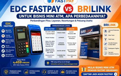 EDC Fastpay vs BRILink apa perbedaan