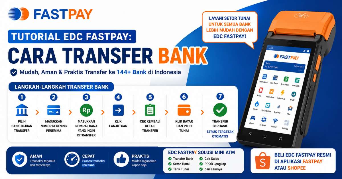 Panduan transfer bank dengan EDC FASTPAY