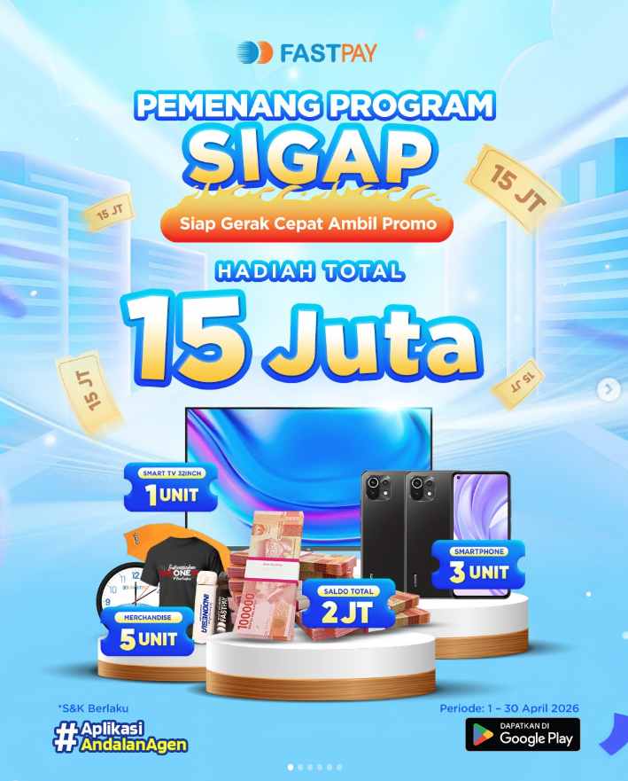 Pengumuman Pemenang Promo SIGAP Fastpay April 2026