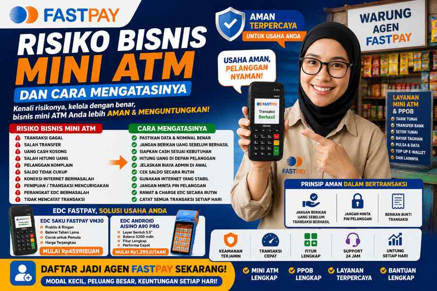 Risiko dan solusi bisnis mini ATM