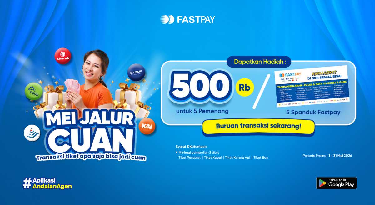 Transaksi tiket apa pun tetap promo mei 2026