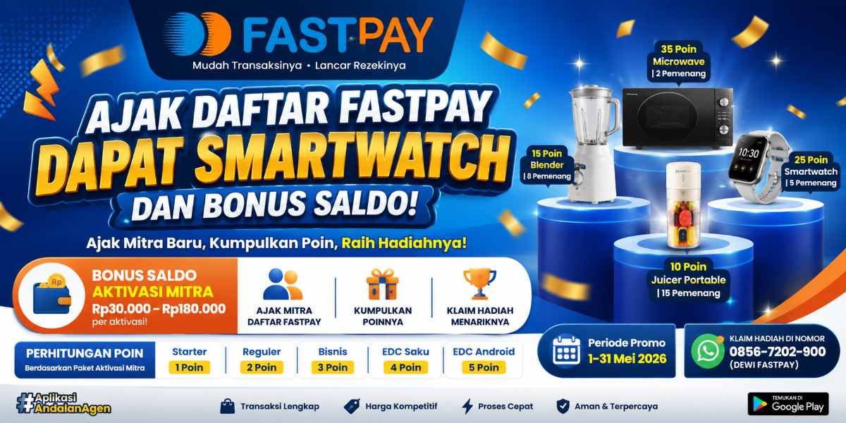ajak daftar Fastpay dapat smartwatch - mei 2026