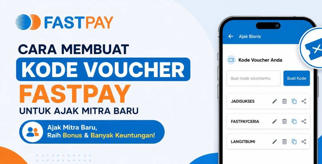 cara membuat kode voucher Fastpay unik mudah diingat