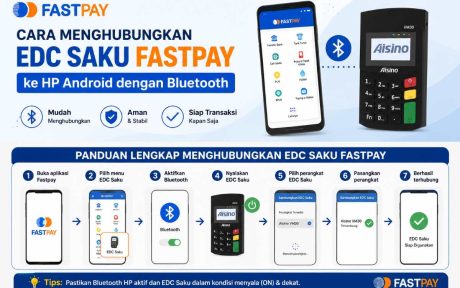 cara menghubungkan EDC Saku Fastpay ke HP Android dengan Bluetooth
