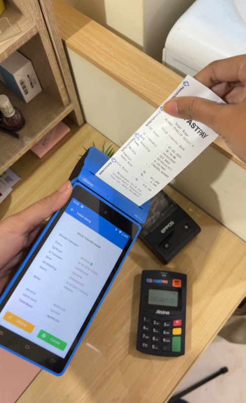 edc android dan edc saku fastpay plus cetak struk