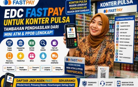 EDC Fastpay untuk konter pulsa
