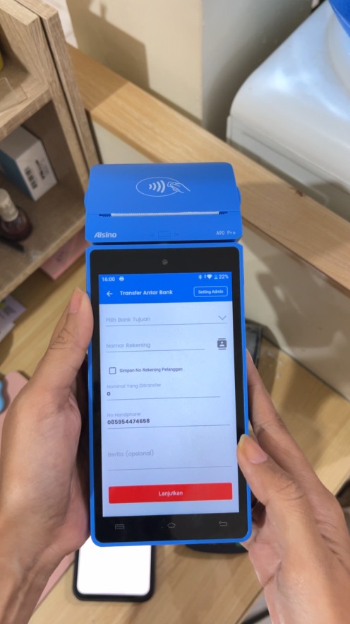 fitur transfer bank Mini ATM EDC Fastpay Android