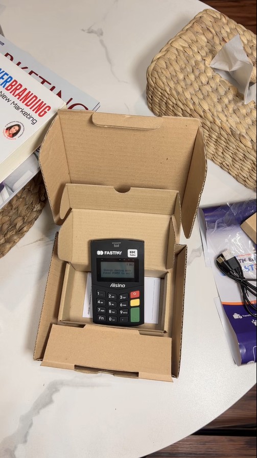 kelengkapan paket mesin edc saku fastpay2