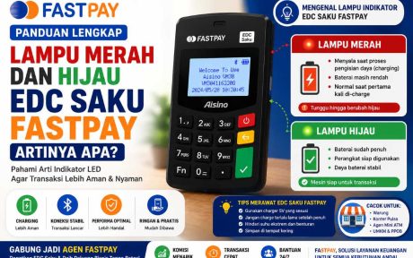 lampu merah dan hijau EDC Saku Fastpay