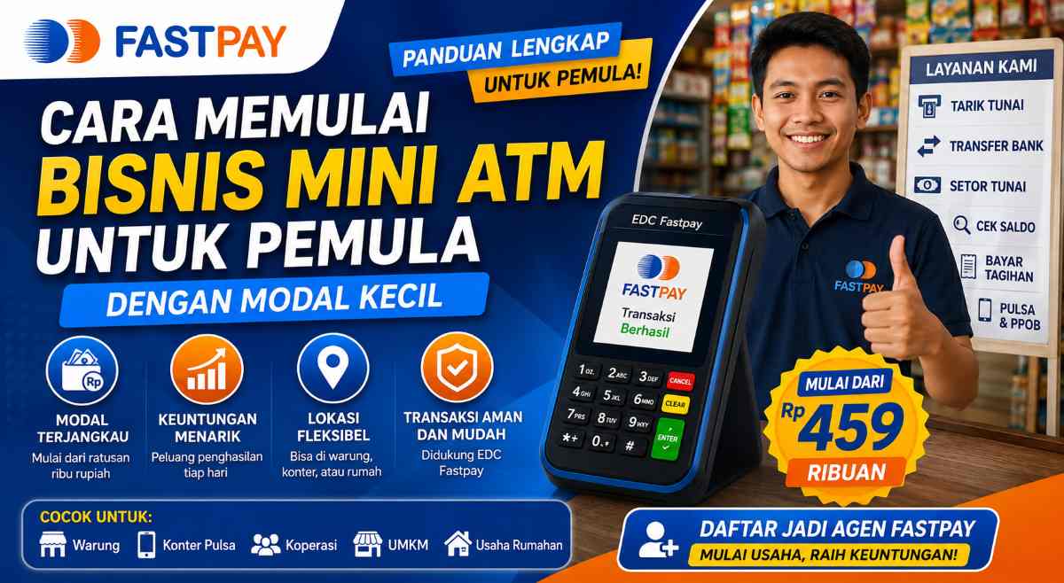 panduan cara memulai bisnis mini ATM