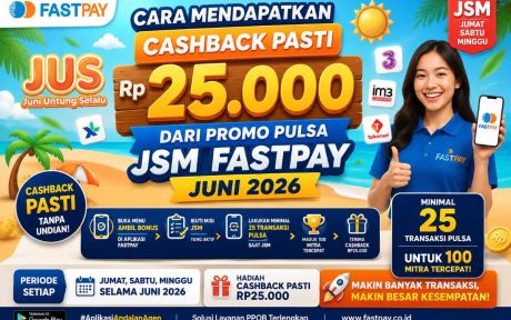 Cara mendapatkan cashback pulsa Fastpay