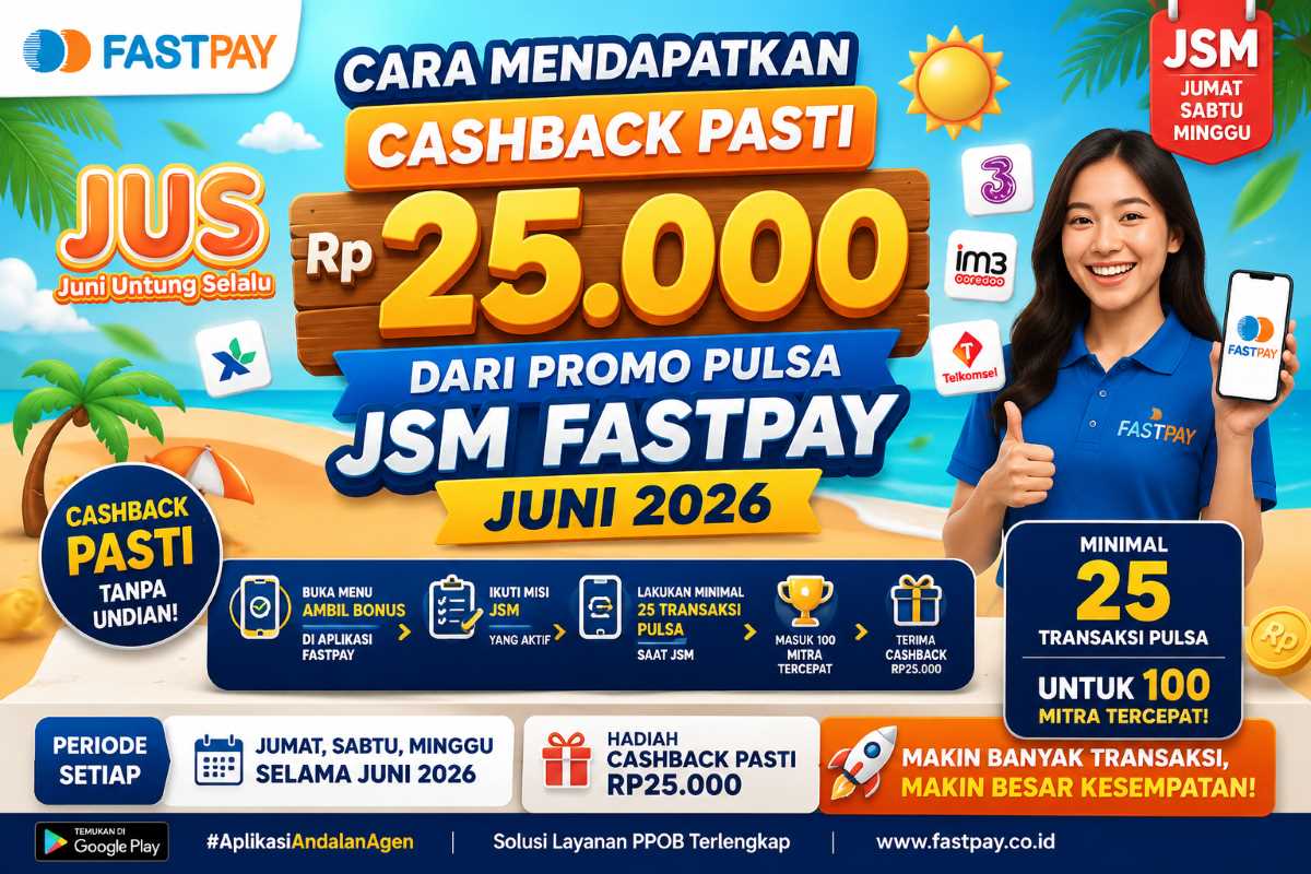 Cara mendapatkan cashback pulsa Fastpay