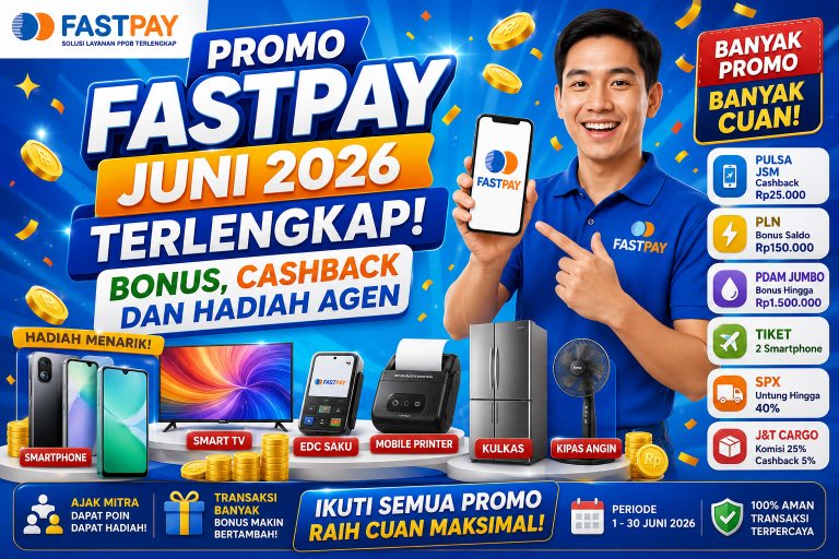 Promo Fastpay Juni 2026 Terlengkap: Cara Mendapatkan Bonus, Cashback, dan Hadiah untuk Agen Fastpay
