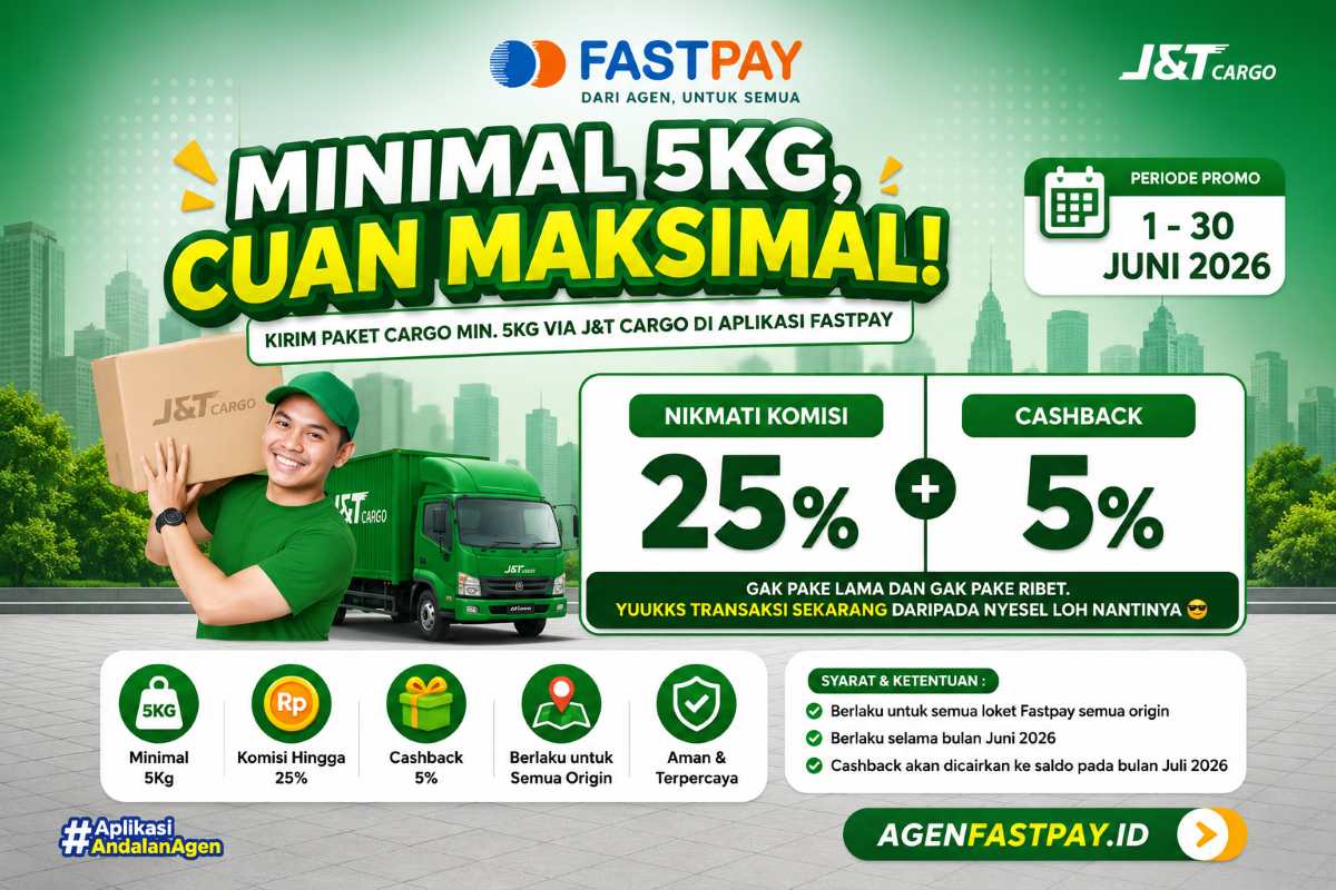 Promo J&T Cargo Fastpay Juni 2026